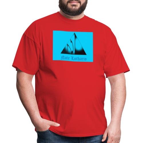 Aqua Blue Logo - Men's T-Shirt