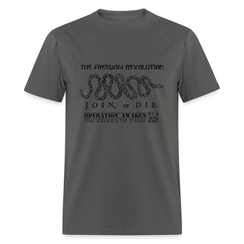 freedom revoution black png - Men's T-Shirt