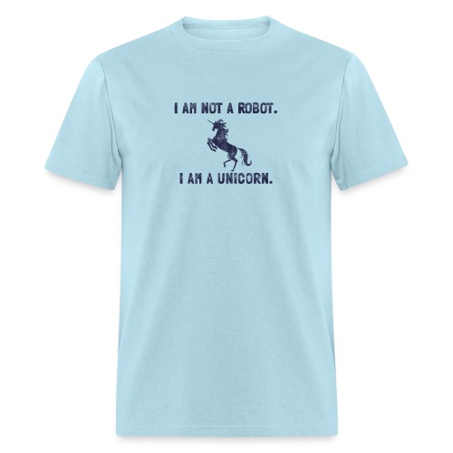 unicorn tall dark blue - Men's T-Shirt