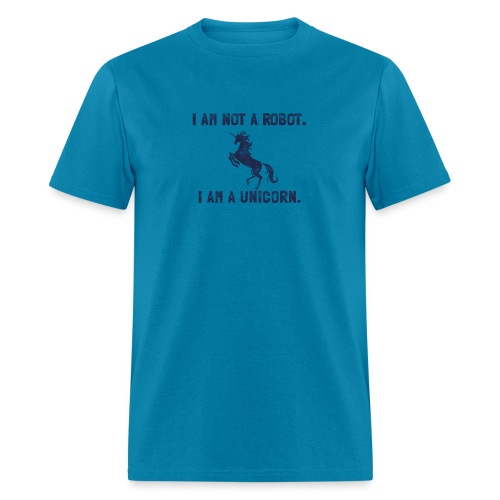 unicorn tall dark blue - Men's T-Shirt