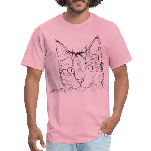 Cat Head | Black - Men's T-Shirt
