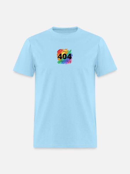 Rainbow 404 Error Tee - Men's T-Shirt - powder blue