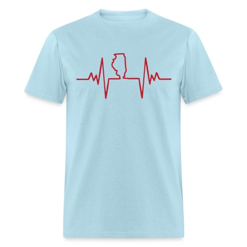An Illinois Heartbeat - Men's T-Shirt