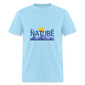 Nature is a source of inspiration - Men's T-Shirt - powder blue - Front - Jose (178cm)