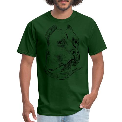 Dog Head | Black - Men's T-Shirt