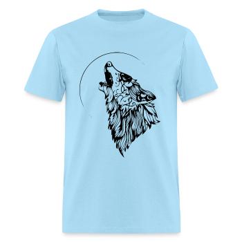 BLACK Wolf - Men's T-Shirt - powder blue - Front - Jose (178cm)