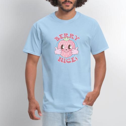 Berry Nice! Cute Strawberry Thumbs Up - Men's T-Shirt