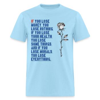 Ethics - Men's T-Shirt - powder blue - Front - Jose (178cm)
