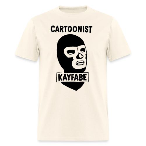 Cartoonist Kayfabe Wrestling Mask - Men's T-Shirt