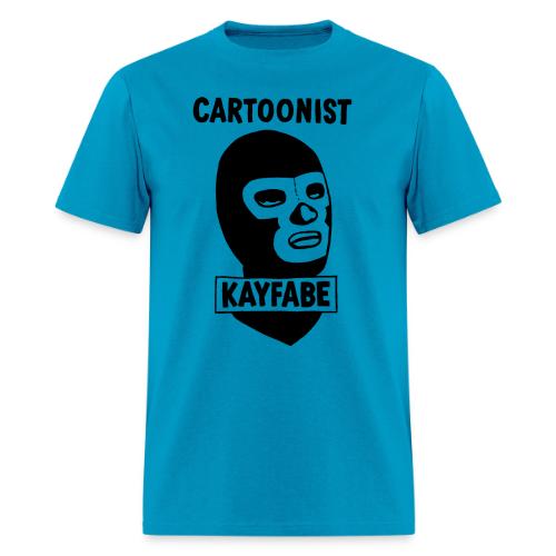 Cartoonist Kayfabe Wrestling Mask - Men's T-Shirt