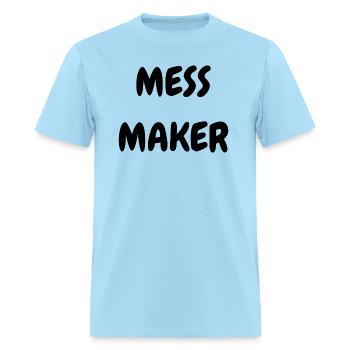 mess maker - Men's T-Shirt - powder blue - Front - Jose (178cm)