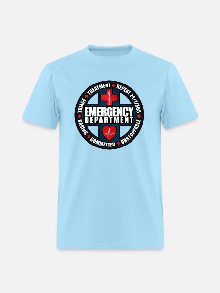 Emergency Department Unstoppable - Men's T-Shirt - powder blue