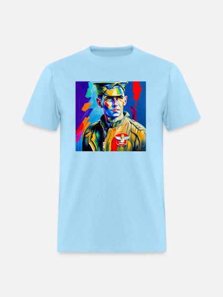 American Bomber Pilot - WW2 - Men's T-Shirt - powder blue