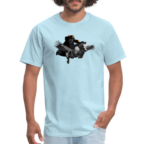 PC39 Ghost and winged unicorn - Men's T-Shirt