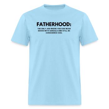 The life of Fatherhood - Men's T-Shirt - powder blue - Front - Jose (178cm)