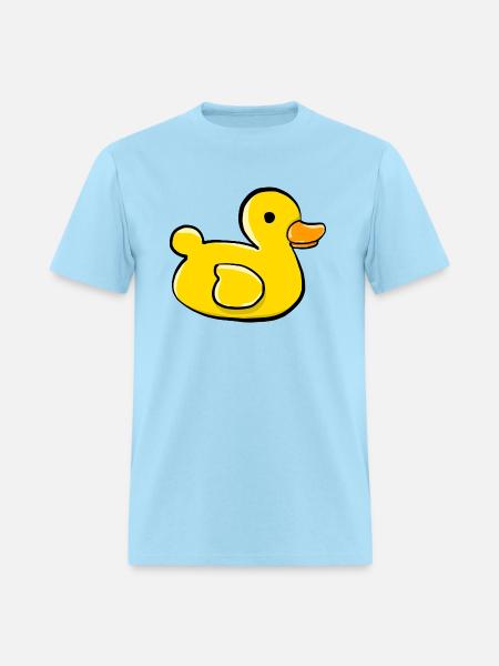 Rubber Ducky Bath Toy - Men's T-Shirt - powder blue