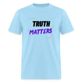 Truth Matters - Men's T-Shirt - powder blue - Front - Jose (178cm)