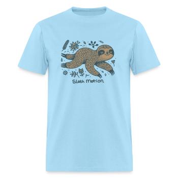 Sloth Motion - Men's T-Shirt - powder blue - Front - Jose (178cm)