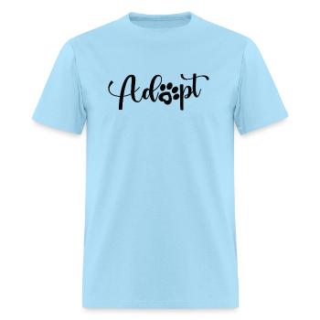 Adopt - Men's T-Shirt - powder blue - Front - Jose (178cm)