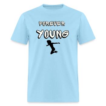 Forever young - Men's T-Shirt - powder blue - Front - Jose (178cm)