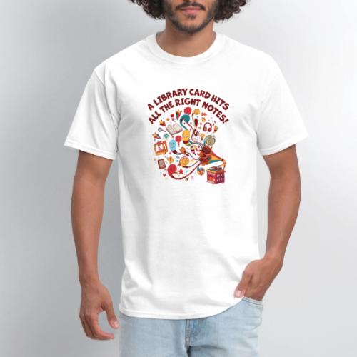 A Library Card Hits All the Right Notes - Men's T-Shirt