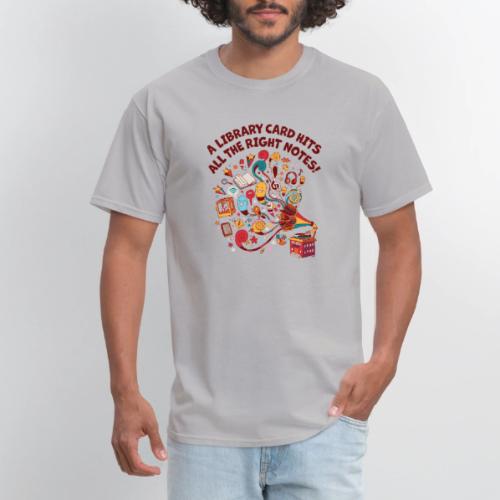 A Library Card Hits All the Right Notes - Men's T-Shirt
