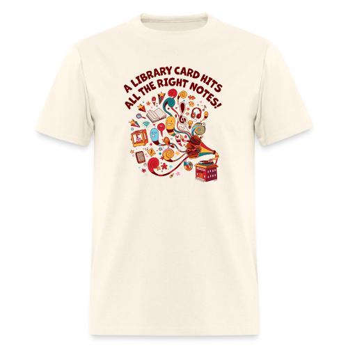 A Library Card Hits All the Right Notes - Men's T-Shirt