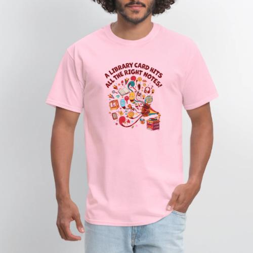 A Library Card Hits All the Right Notes - Men's T-Shirt