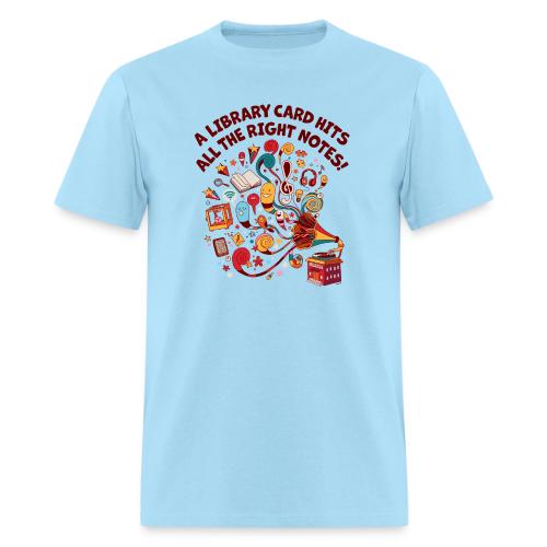 A Library Card Hits All the Right Notes - Men's T-Shirt