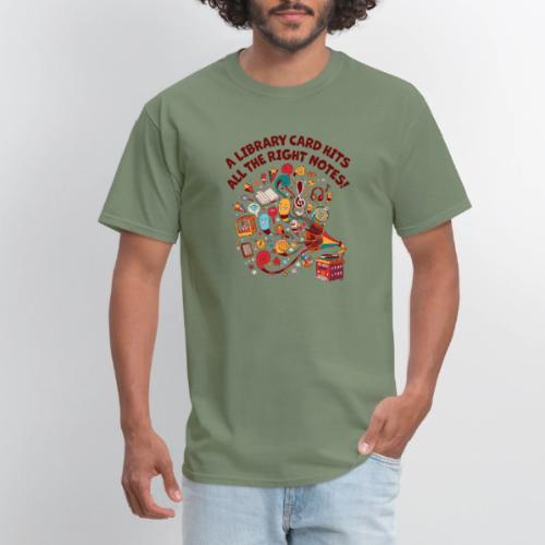 A Library Card Hits All the Right Notes - Men's T-Shirt