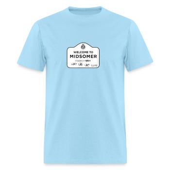 Declining Population T Shirt - Men's T-Shirt - powder blue - Front - Jose (178cm)