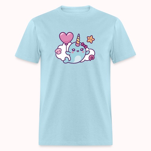 Happy Narwhal Girl - Cute Birthday Party Gift - Men's T-Shirt
