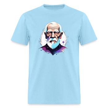 Old Wise Man - Men's T-Shirt - powder blue - Front - Jose (178cm)