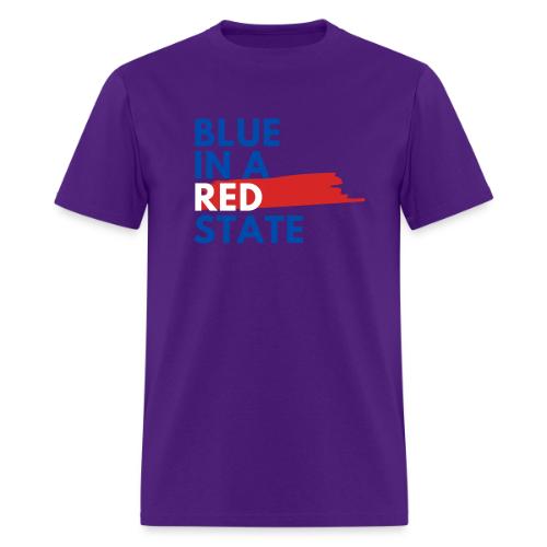 Blue in a red state - Vote Blue - Men's T-Shirt