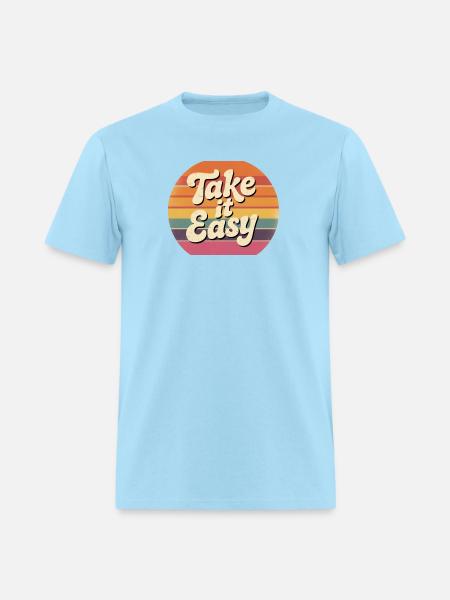 Take it easy - Men's T-Shirt - powder blue