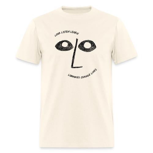 Vintage ALA: Libraries Change Lives Face - Men's T-Shirt