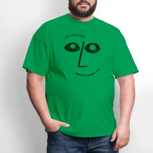 Vintage ALA: Libraries Change Lives Face - Men's T-Shirt