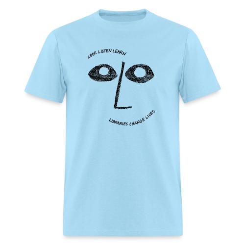 Vintage ALA: Libraries Change Lives Face - Men's T-Shirt