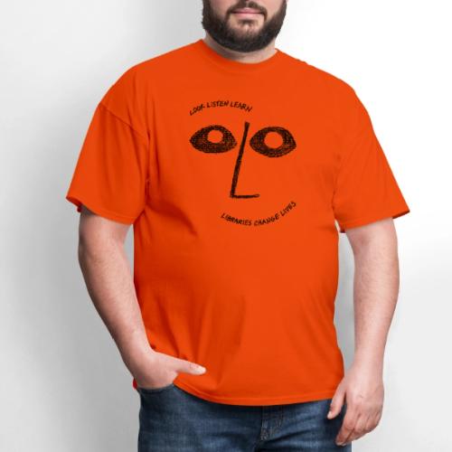 Vintage ALA: Libraries Change Lives Face - Men's T-Shirt