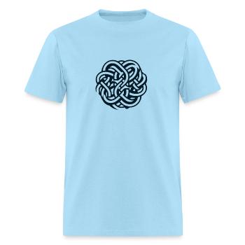 Interlocked Chains - Men's T-Shirt - powder blue - Front - Jose (178cm)