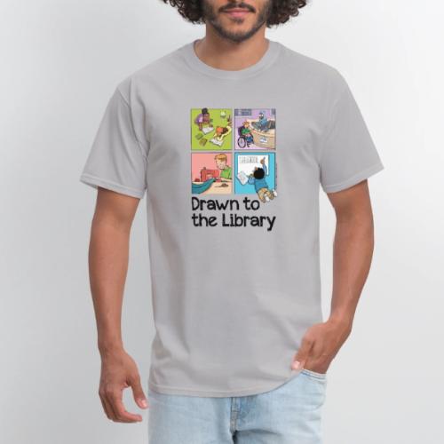 Drawn to the Library - Men's T-Shirt