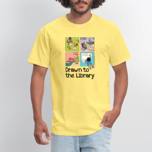 Drawn to the Library - Men's T-Shirt