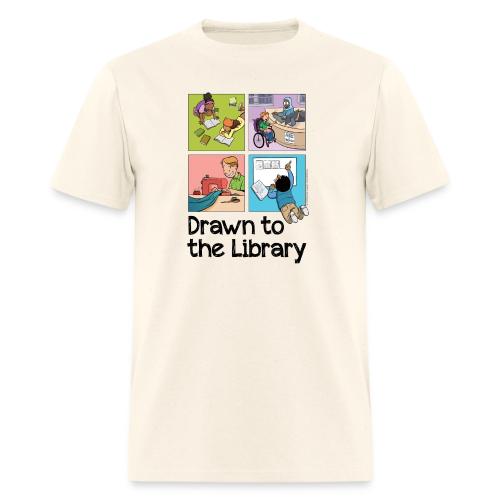 Drawn to the Library - Men's T-Shirt