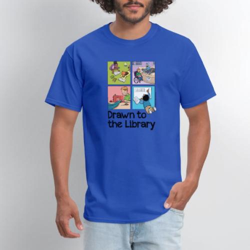 Drawn to the Library - Men's T-Shirt