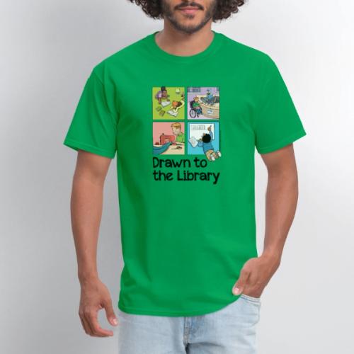 Drawn to the Library - Men's T-Shirt