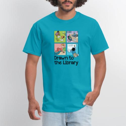 Drawn to the Library - Men's T-Shirt