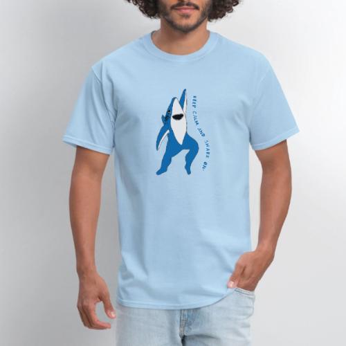 Dancing Shark - Keep Calm - Men's T-Shirt