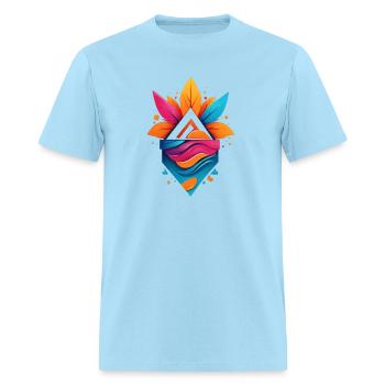 Color creativity - Men's T-Shirt - powder blue - Front - Jose (178cm)