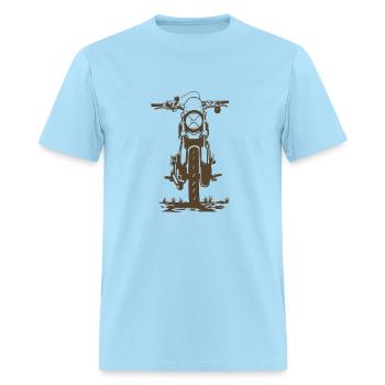 MOTOR PARK - Men's T-Shirt - powder blue - Front - Jose (178cm)