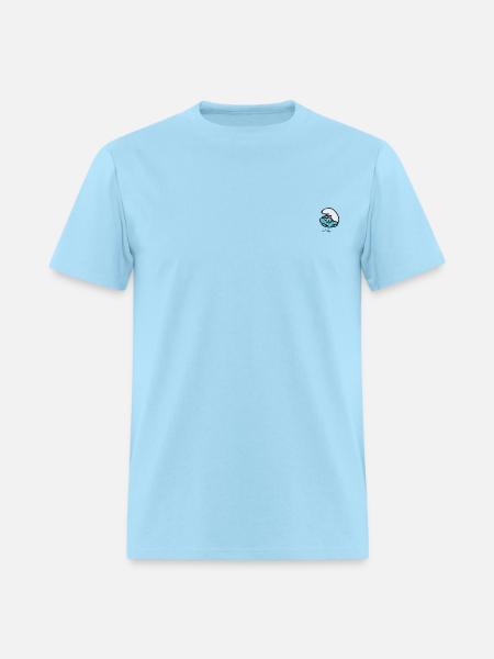 Smurfs Design With Brainy Smurf - Men's T-Shirt - powder blue